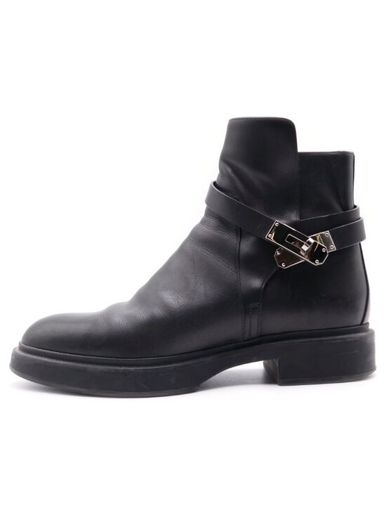Hermes Veo Jodhpur Leather Short Boots Black main image 5